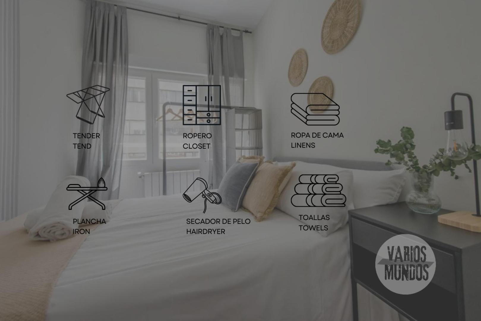 Excuisite New Apt En Gran Via Para 5Pax E2 马德里 外观 照片